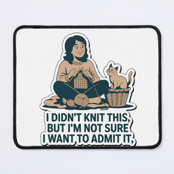 Item preview, Knitter with a Secret designed and sold by NiftyWrx.