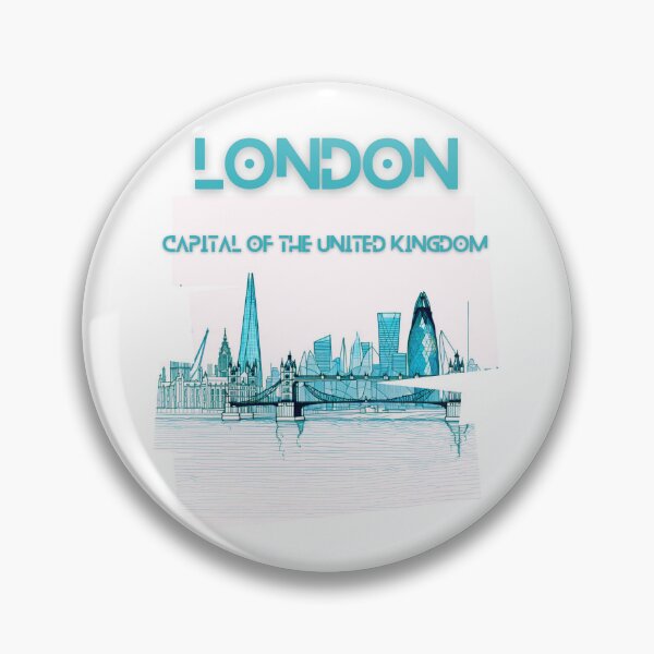 Item preview, London skyline, The Shard, Gherkin, Thames, Big Ben,  London, Abstract art piece, beautiful unique London line art designed and sold by Coolparrotgirl.