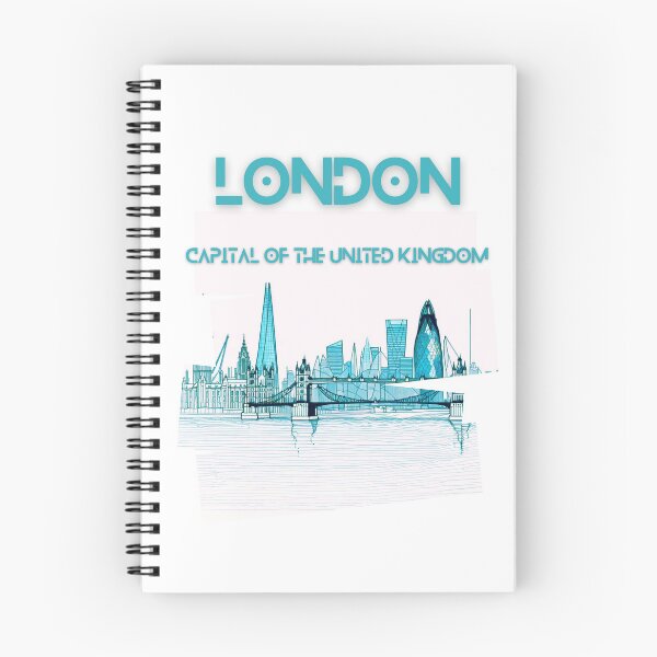 Item preview, London skyline, The Shard, Gherkin, Thames, Big Ben,  London, Abstract art piece, beautiful unique London line art designed and sold by Coolparrotgirl.