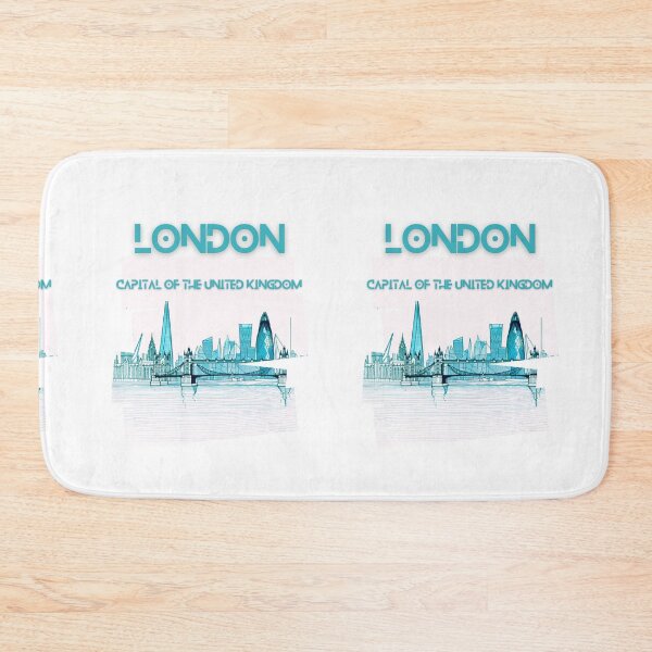 Item preview, London skyline, The Shard, Gherkin, Thames, Big Ben,  London, Abstract art piece, beautiful unique London line art designed and sold by Coolparrotgirl.