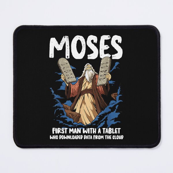 Item preview, Moses First Man With A Tablet Who Downloaded Data From The Cloud IT Professional Programmer Gift Bible Humor designed and sold by CharlieConon.