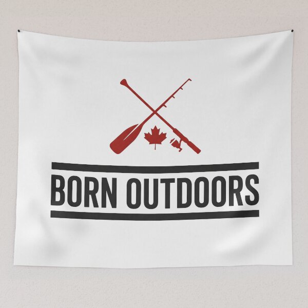 Item preview, Born Outdoors Canada – Canadian Adventure & Outdoor Life Design designed and sold by StickerNestYou.