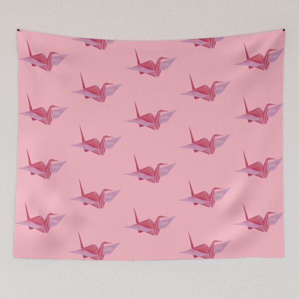 Item preview, Paper Crane - Cherry Blossom Pink BG designed and sold by lavenderXblue.