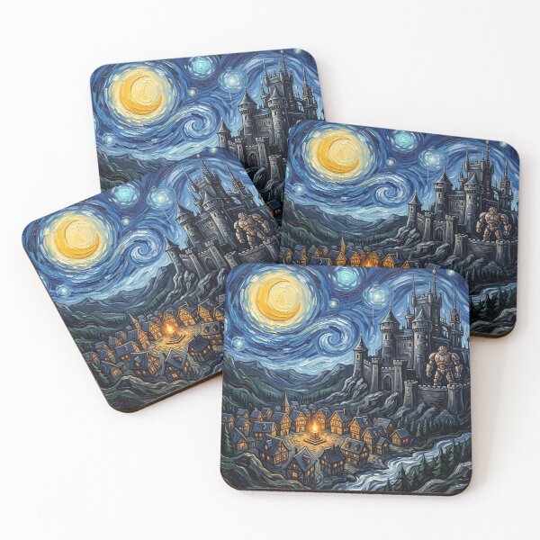 Item preview, Latveria Starry Night Comic Landscape designed and sold by Bad-Decisions-Designs.