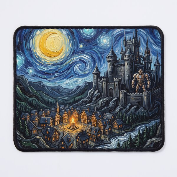 Item preview, Latveria Starry Night Comic Landscape designed and sold by Bad-Decisions-Designs.