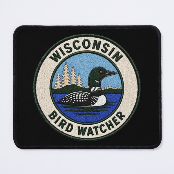Item preview, Wisconsin Bird Watcher – Common Loon Lake Patch designed and sold by The-Drip-Studio.