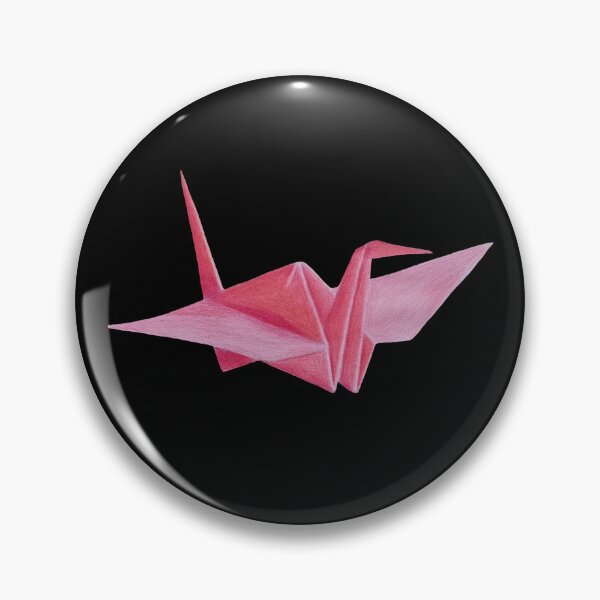 Item preview, Paper Crane - Black BG designed and sold by lavenderXblue.