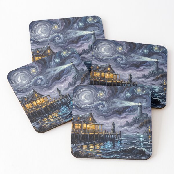 Item preview, Horseshoe Bay Starry Night Mystery Landscape designed and sold by Bad-Decisions-Designs.