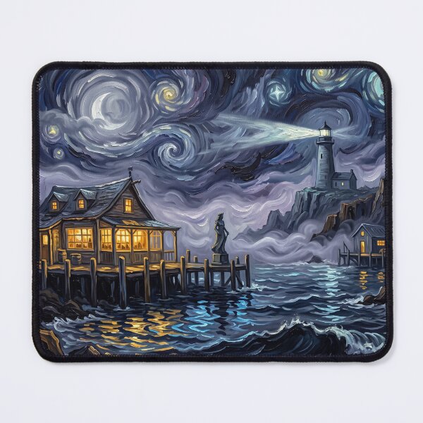 Item preview, Horseshoe Bay Starry Night Mystery Landscape designed and sold by Bad-Decisions-Designs.