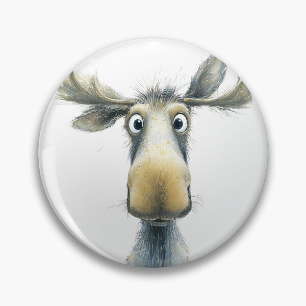 Item preview, ‘ Hello Moose ' BY SHiRLeY MacARTHuR designed and sold by Shirley MacArthur Art.