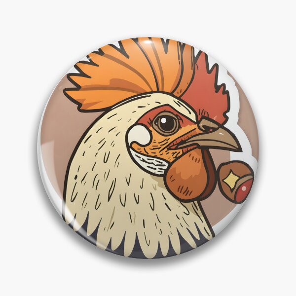 Item preview, Vintage Autumn Rooster Crest Sticker Illustration designed and sold by akldoqsx.