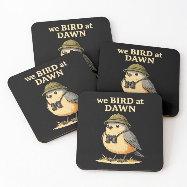 Item preview, We Bird At Dawn Birdwatching Bird Watching designed and sold by ShirTomDesigns.