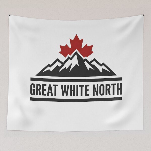 Item preview, Great White North Canada – Maple Leaf Mountain Adventure Design designed and sold by StickerNestYou.