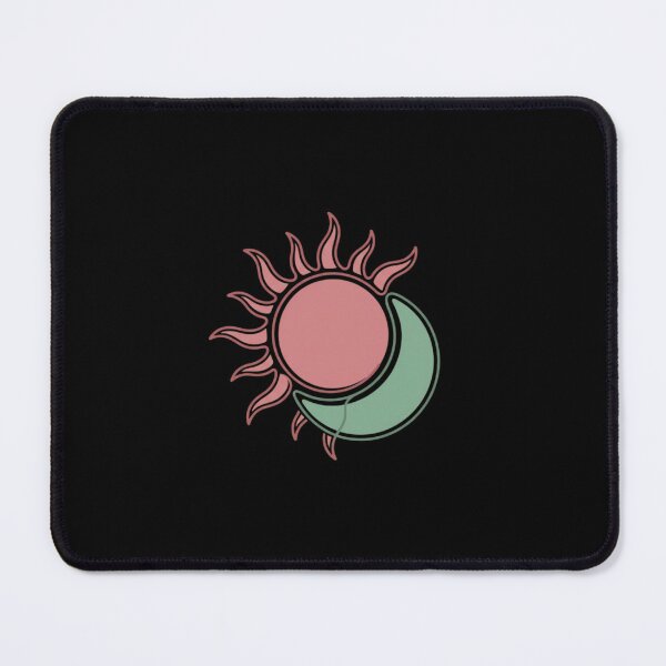 Item preview, Minimal Continuous Line Sun and Crescent Moon Interlocking Dusty Rose Sage Line Art Design designed and sold by OnPointOutfits.