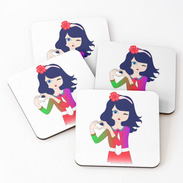 Item preview, cute girl frend in my heart designed and sold by PSDesignWorks.