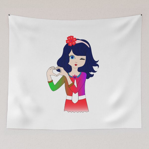 Item preview, cute girl frend in my heart designed and sold by PSDesignWorks.