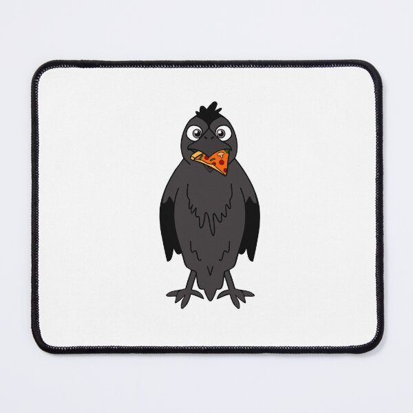 Item preview, Crow Eating Pepperoni Pizza Slice designed and sold by Sartoris Art.