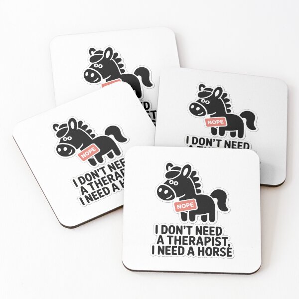 Item preview, Horse Lover's Therapy Quote designed and sold by NiftyWrx.