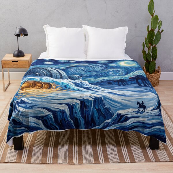 Item preview, Echo Base Starry Night Sci-Fi Landscape designed and sold by Bad-Decisions-Designs.