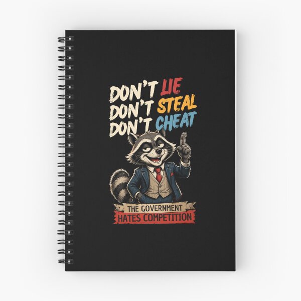 Item preview, The Government Hates Competition Funny Raccoon Political Satire designed and sold by Creative-Sanc.