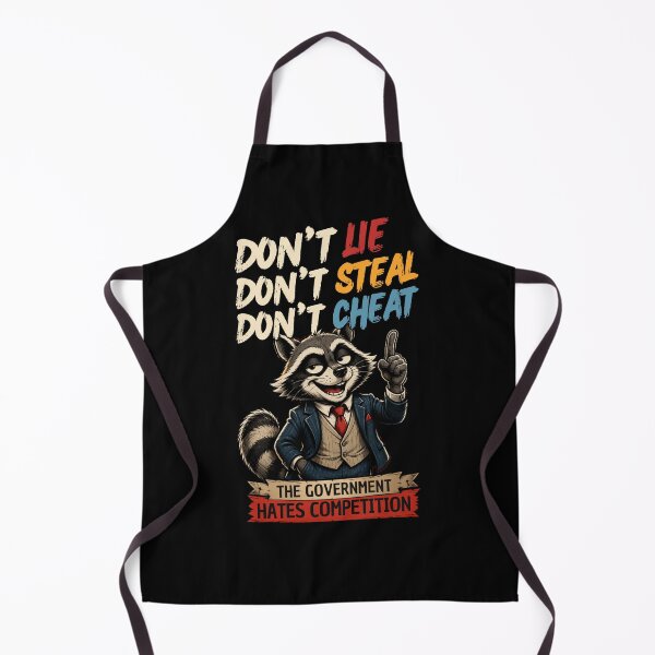 Item preview, The Government Hates Competition Funny Raccoon Political Satire designed and sold by Creative-Sanc.