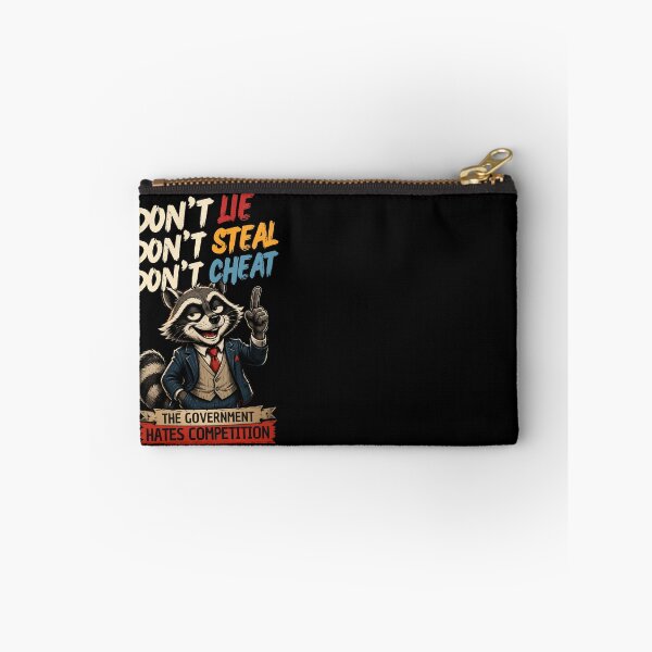 Item preview, The Government Hates Competition Funny Raccoon Political Satire designed and sold by Creative-Sanc.