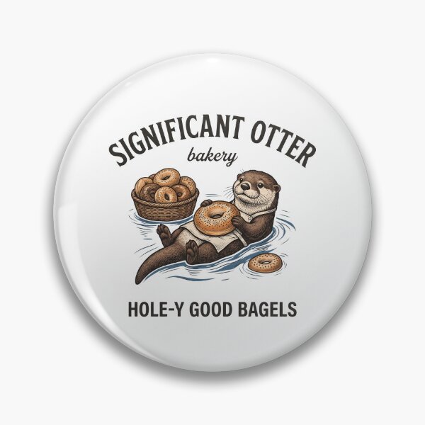 Item preview, Significant Otter Bakery – Otter Bagel Lover Design designed and sold by StickerNestYou.