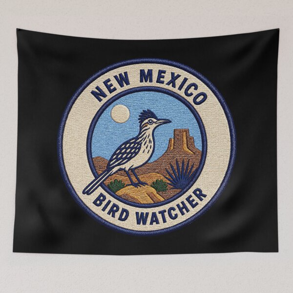 Item preview, New Mexico Bird Watcher – Greater Roadrunner Desert Patch designed and sold by The-Drip-Studio.