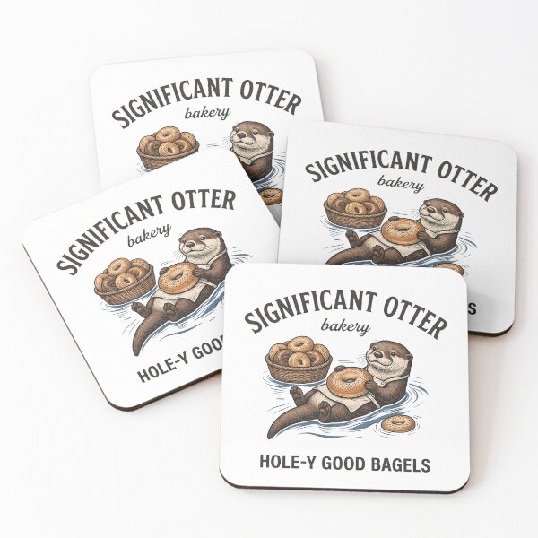 Item preview, Significant Otter Bakery – Otter Bagel Lover Design designed and sold by StickerNestYou.