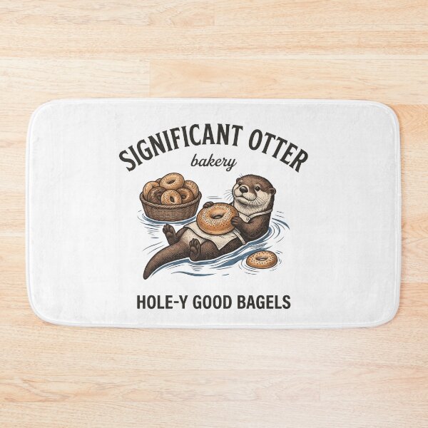 Item preview, Significant Otter Bakery – Otter Bagel Lover Design designed and sold by StickerNestYou.