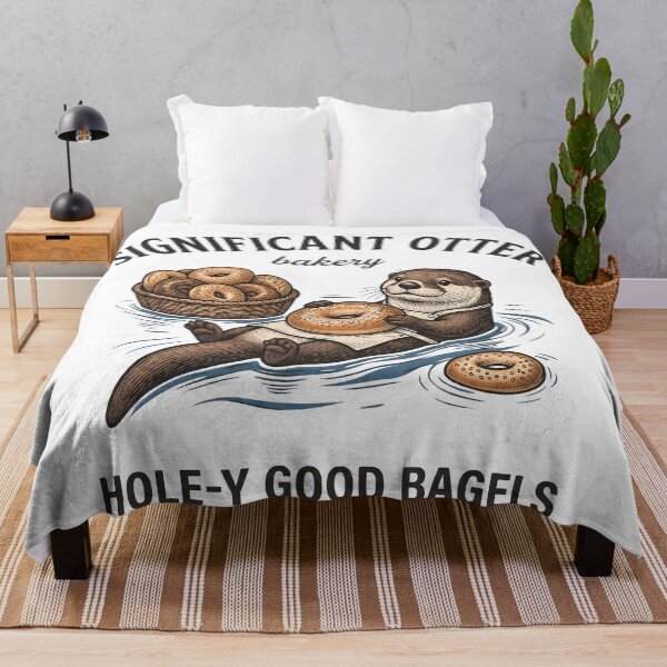 Item preview, Significant Otter Bakery – Otter Bagel Lover Design designed and sold by StickerNestYou.