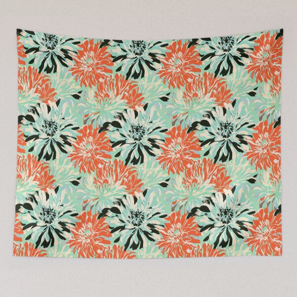 Item preview, Vibrant Zinnia Floral - Hawaiian Flower Pattern - Gift Ideas designed and sold by RoyalStarsPatts.