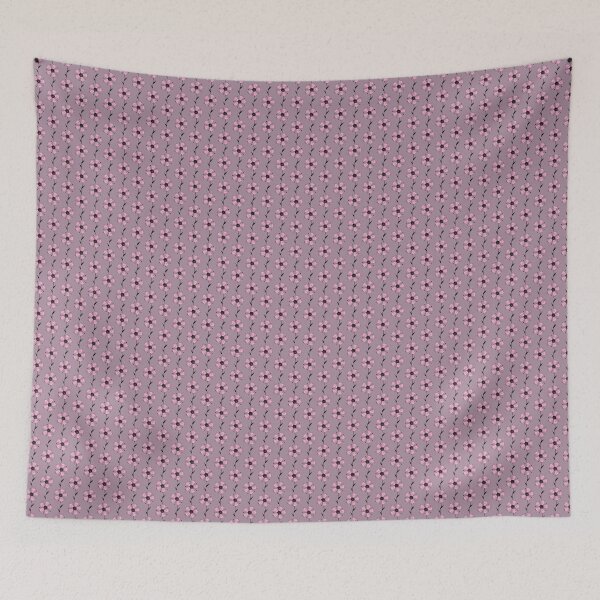 Item preview, Cornflower flower with and stem and panicles, stylized, pink designed and sold by ZorianArt.