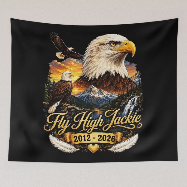 Item preview, Fly High Jackie 2012 - 2026 Memorial Remembrance Loved One Tribute designed and sold by CharlieConon.