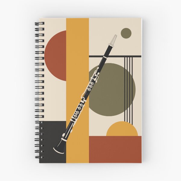 Item preview, Clarinet in Balance | Bauhaus Clarinet Art Print | Geometric Music Print | Modern Woodwind Art designed and sold by Studio pod Burom.