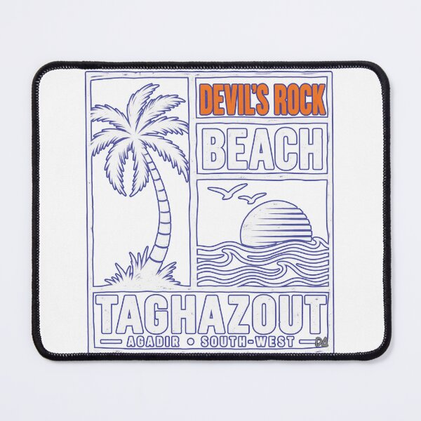 Item preview, Devil's Rock Beach Taghazout Agadir Surf Sunset Vintage Travel Graphic designed and sold by DesignArtist.ia.