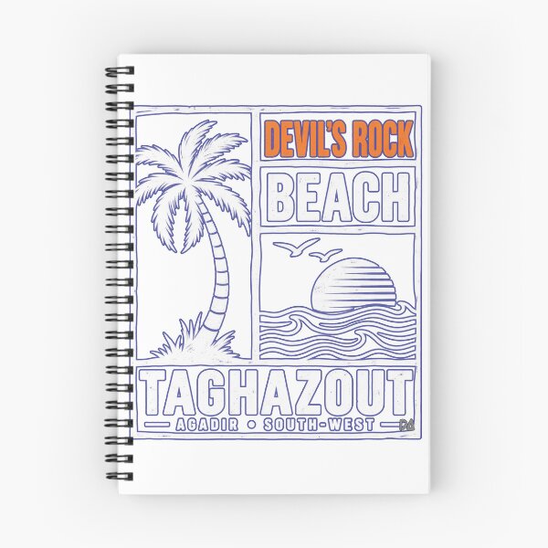 Item preview, Devil's Rock Beach Taghazout Agadir Surf Sunset Vintage Travel Graphic designed and sold by DesignArtist.ia.