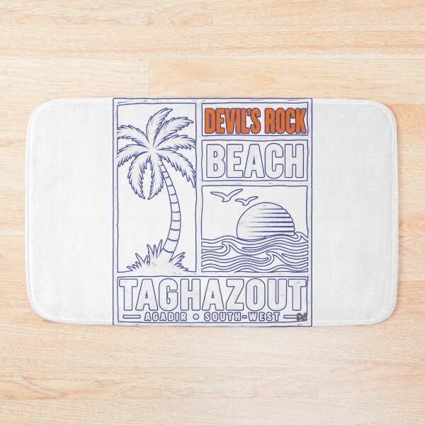 Item preview, Devil's Rock Beach Taghazout Agadir Surf Sunset Vintage Travel Graphic designed and sold by DesignArtist.ia.