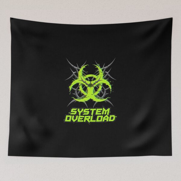 Item preview, System Overload Y2K Cyber Techwear Graphic designed and sold by DripCultureLab.