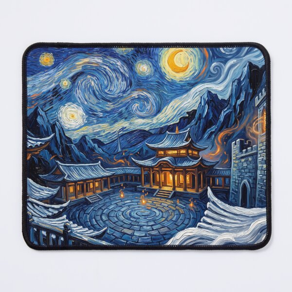 Item preview, Kamar-Taj Starry Night Comic Landscape designed and sold by Bad-Decisions-Designs.