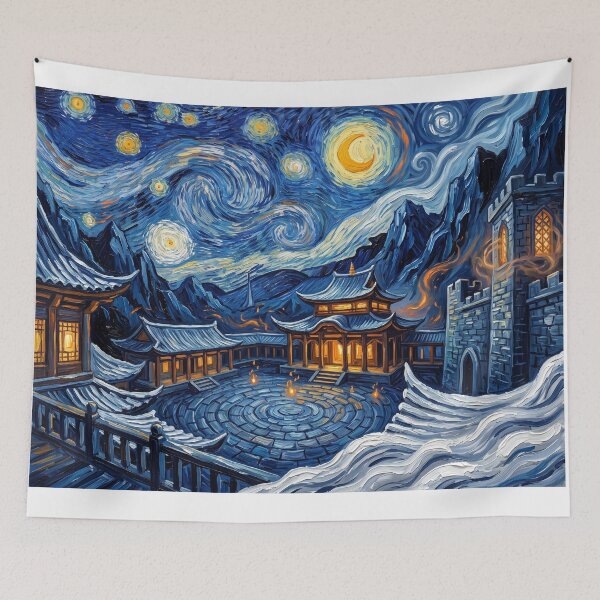Item preview, Kamar-Taj Starry Night Comic Landscape designed and sold by Bad-Decisions-Designs.