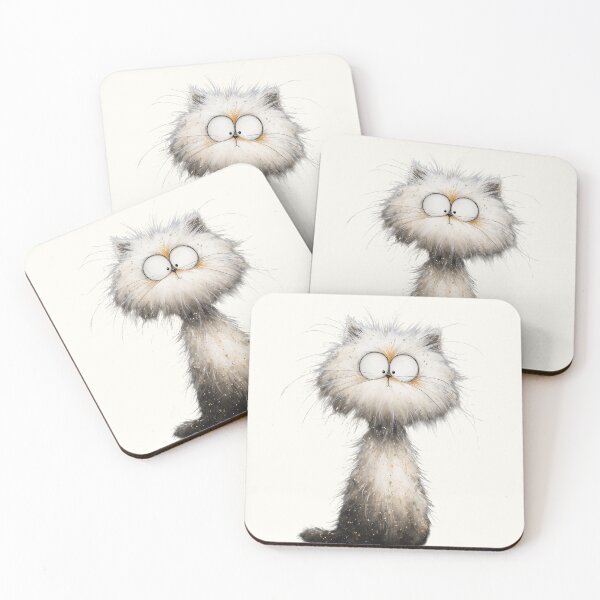Item preview, Cute White Persian Cat ' Persian Puff ' BY SHiRLeY MacARTHuR designed and sold by Shirley MacArthur Art.