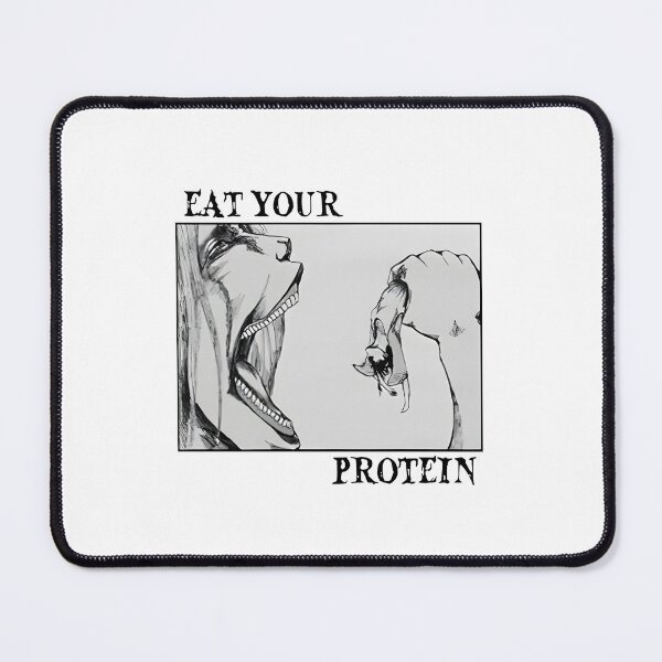 Item preview, Eat Your Protein Attack On Titan designed and sold by Rikaole-Art.