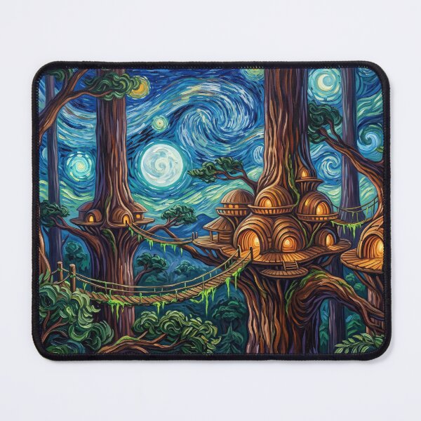 Item preview, Kashyyyk Starry Night Sci-Fi Landscape designed and sold by Bad-Decisions-Designs.