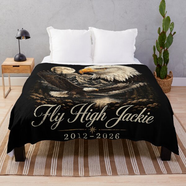 Item preview, Fly High Jackie Memorial Eagle Remembrance Tribute 2012-2026 designed and sold by CharlieConon.