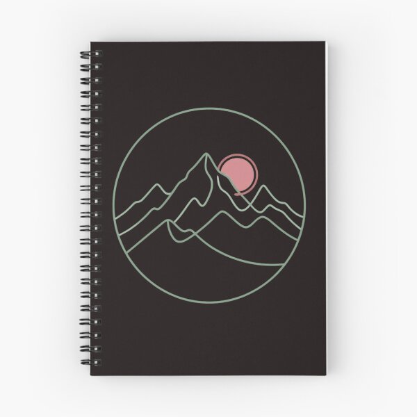 Item preview, Minimal Line Art Mountain Peaks with Rising Sun Sage Green Dusty Rose Flat Vector Design designed and sold by OnPointOutfits.