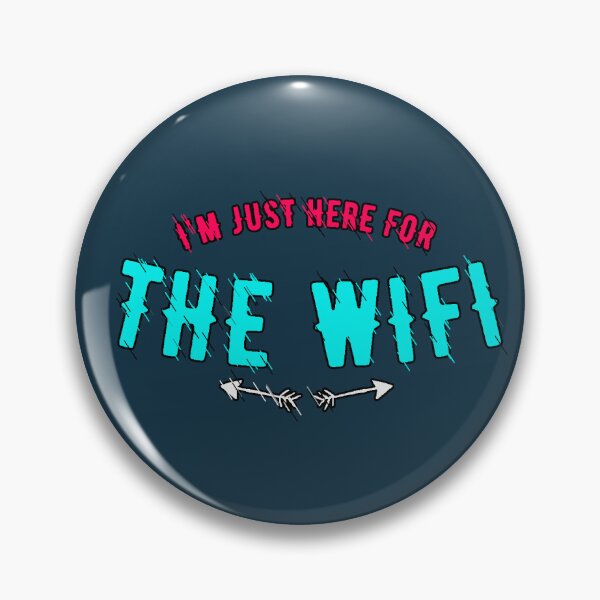 Item preview, I'm Only Here For The Wifi Funny T-Shirt For Digital Nomads designed and sold by AstronautMerch.