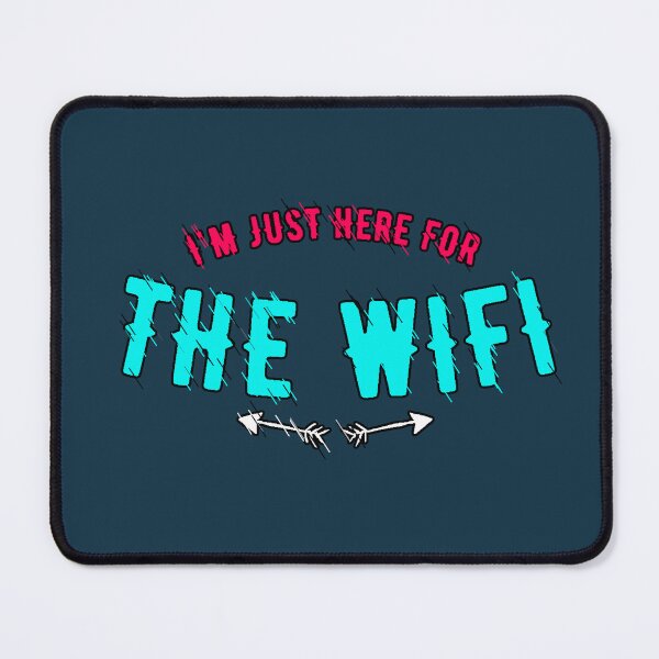 Item preview, I'm Only Here For The Wifi Funny T-Shirt For Digital Nomads designed and sold by AstronautMerch.