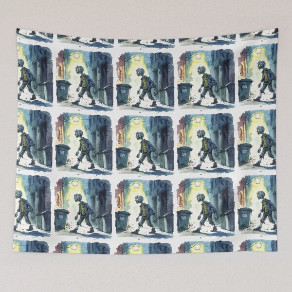 Item preview, Zombie, shuffling through the night designed and sold by LiskoDesign.