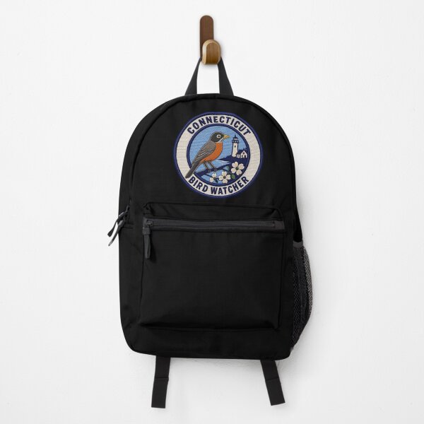 Item preview, Connecticut Bird Watcher – American Robin Coastal Patch designed and sold by The-Drip-Studio.